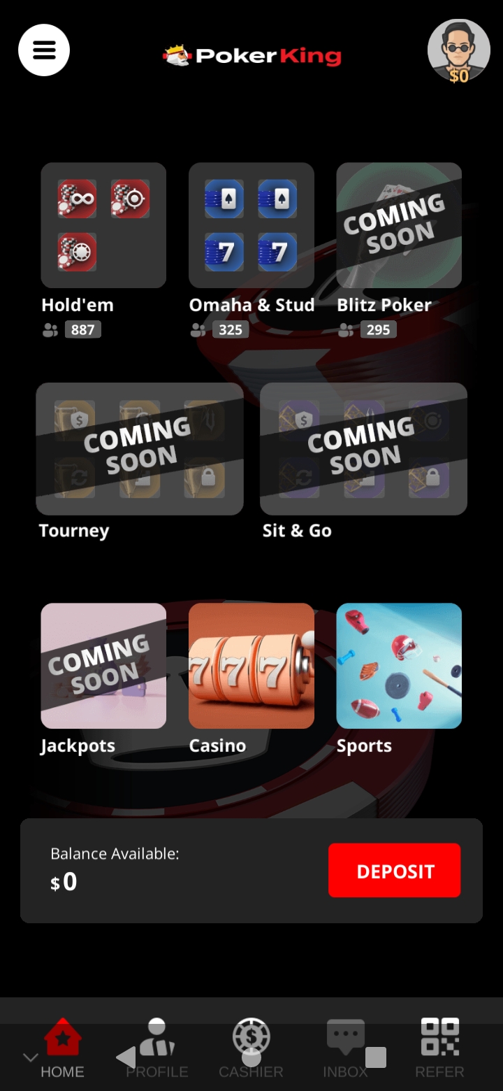 main lobby pokerking