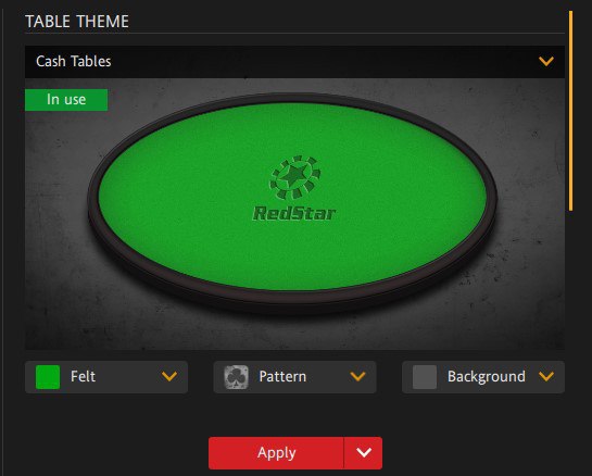 Новые возможности настройки столов в РедСтар Покер